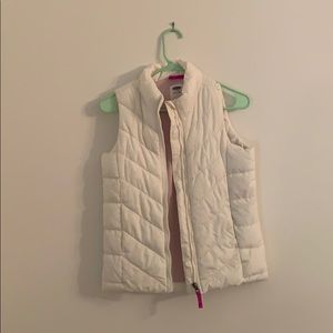 white puffer vest